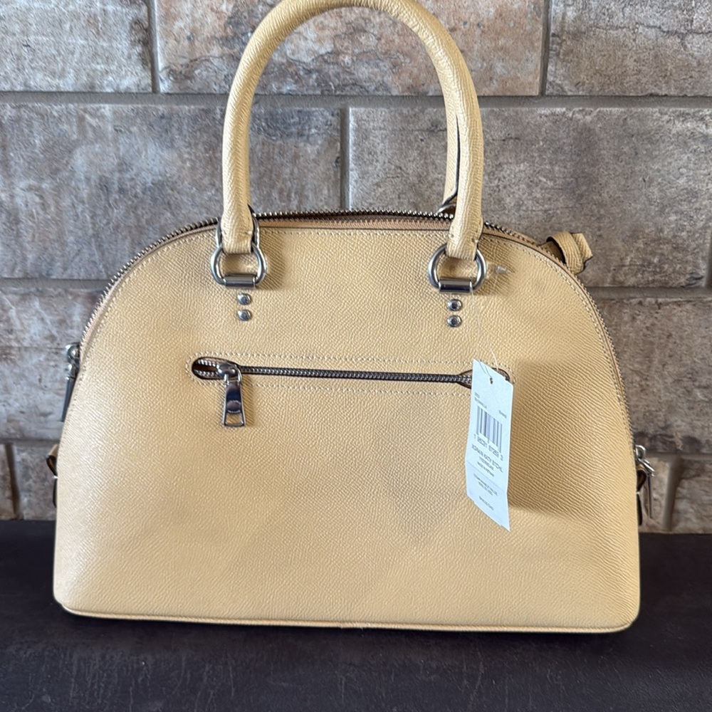 NWT COACH Soft Yellow Katy Satchel - Picture 2 of 8